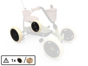 BERG Gokart Ersatzteil Rad 9x2 - Schwarz/Beige Hinten