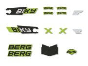 BERG Gokart Ersatzteil Biky - Sticker set City Green