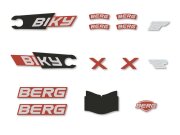 BERG Gokart Ersatzteil Biky - Sticker set City Red
