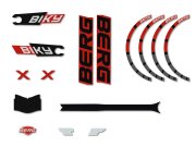 BERG Gokart Ersatzteil Biky - Sticker set Cross Red