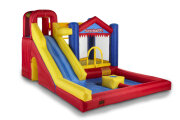 Hüpfburg mit Wasserrutsche Waterslide 8-1