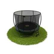 AVYNA Pro-Line Trampolin 245 cm mit Sicherheitsnetz & Leiter rund grün
