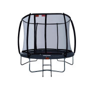 AVYNA Pro-Line Trampolin 245 cm mit Sicherheitsnetz & Leiter rund grau