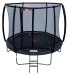 AVYNA Pro-Line Trampolin 245 cm mit Sicherheitsnetz & Leiter rund grau
