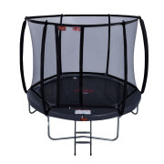 AVYNA Pro-Line Trampolin 305 cm HD PLUS mit Sicherheitsnetz & Leiter rund grau