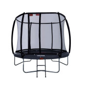 AVYNA Pro-Line Trampolin 305 cm HD PLUS mit Sicherheitsnetz & Leiter rund grau