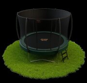 AVYNA Pro-Line Trampolin 365 cm mit Sicherheitsnetz & Leiter rund camouflage