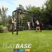 BERG PlayBase 3-in-1 Klettergerüst Large mit Reckstange, Leiter & Monkey Bar inkl. Babysitz und Nestschaukel