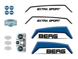 BERG Gokart Ersatzteil XL Rahmen - Aufkleber-Set Basic/Extra Blue