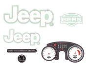 BERG Ersatzteil Rally - Aufkleber-Set Jeep® Adventure