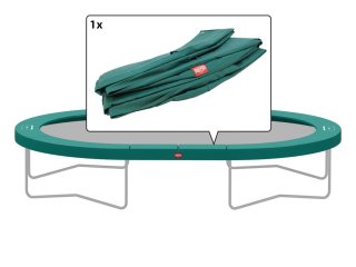 BERG Ersatzteil Schutzrand 470 cm oval grün - Grand Champion Regular Federabdeckung für Trampolin