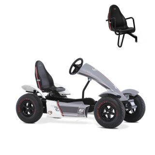 BERG Gokart XL Race GTS grau BFR-3 mit Gangschaltung - Full Spec inkl. Soziussitz