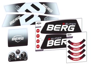 BERG Gokart Ersatzteil XL/XXL Rahmen - Aufkleber-Set B.Super Red