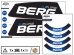 BERG Gokart Ersatzteil XL/XXL Rahmen - Aufkleber-Set B.Pure Blue