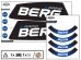 BERG Gokart Ersatzteil XL/XXL Rahmen - Aufkleber-Set B.Rapid Blue