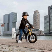 BERG Laufrad Biky 12 Zoll Cross Grau mit Lenkradpolster