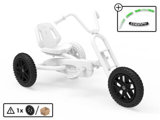 BERG Ersatzteil Rad 10-Speichen schwarz 12.5x2.25-8 All Terrain Gelände für Choppy Neo 2.0