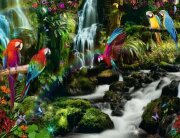 Ravensburger Bunte Papageien im Dschungel 2000 Teile Puzzle