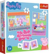 Peppa Pig 2 in1 Puzzles + Memo
