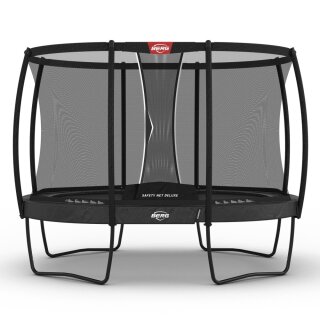 BERG Trampolin Oval Grand Champion Regular 350 G grau Airflow pro inkl. Safety Net Deluxe