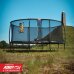 BERG Trampolin Oval Grand Champion Regular 350 G grau Airflow pro inkl. Safety Net Deluxe