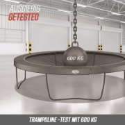 BERG Trampolin Oval 520 cm Grand Elite InGround Grey / grau + Safety Net Deluxe