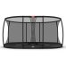 BERG Trampolin Oval 520 cm Grand Elite InGround Grau + Safety Net DLX XL