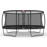 BERG Trampolin oval Grand Elite Regular 520 grau + Safety...