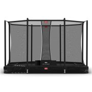 BERG Trampolin rechteckig Ultim Favorit InGround 330 Black / schwarz + Safety Net Comfort