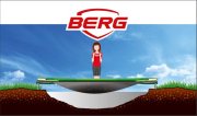 BERG SPORTS Trampolin Rechteckig 200 cm Ultim Champion FlatGround Grey / grau