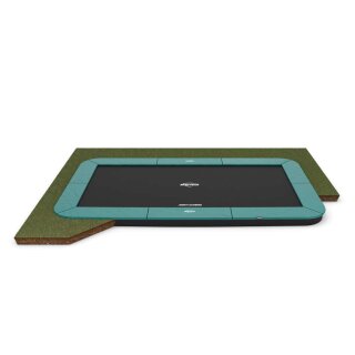 BERG SPORTS Trampolin Rechteckig 410 cm Ultim Champion FlatGround Green / grün
