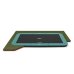 BERG SPORTS Trampolin Rechteckig 410 cm Ultim Champion FlatGround Green / grün
