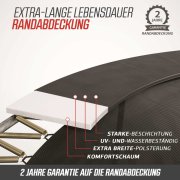 BERG SPORTS Trampolin Rechteckig 500 cm Ultim Champion FlatGround Grey / grau + AeroWall BLK&GRY