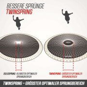BERG Trampolin rechteckig Ultim Champion Regular 410 Green / grün + Safety Net DLX XL