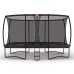 BERG Trampolin rechteckig Ultim Elite Regular 500 Grey / grau + Safety Net DLX XL