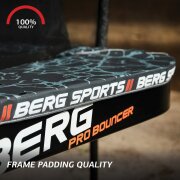 BERG Trampolin Rechteckig 500 x 300 cm cm Ultim Pro Bouncer FlatGround + Safety Net DLX XL