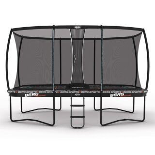 BERG Trampolin rechteckig Ultim Pro Bouncer Regular 5 x 3 m + Safety Net DLX XL
