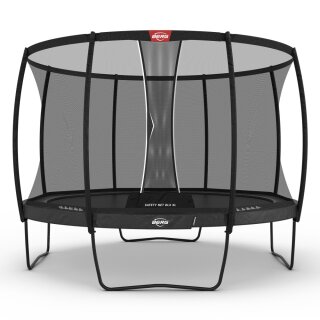 BERG Trampolin rund Champion Regular 430 Grau + Sicherheitsnetz DLX XL