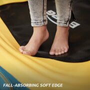 BERG Trampolin Hoppaa mit Griffstange 90 x 90 cm gelb