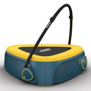 BERG Trampolin Hoppaa mit Griffstange 90 x 90 cm gelb