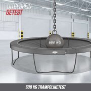 BERG Trampolin rund Elite Regular 380 grau + Safety Net Deluxe Airflow pro