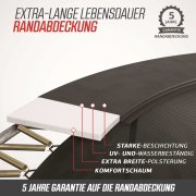 BERG Trampolin rund Elite Regular 430 Grau + Sicherheitsnetz DLX XL