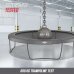BERG Trampolin Rund 430 cm Elite InGround Grau + Sicherheitsnetz Deluxe Airflow pro