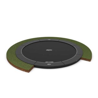 BERG SPORTS Trampolin Rund 430 cm Champion FlatGround Grey / grau