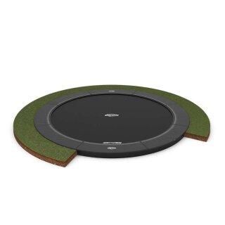 BERG SPORTS Trampolin Elite FlatGround 330 grey / grau rund