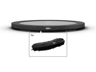 BERG Ersatzteil Schutzrand 380 cm rund grau - Elite InGround Federabdeckung für Trampolin