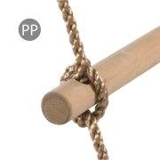 Strickleiter mit Holzsprossen - PP (2.10 m) - 6 Sprossen