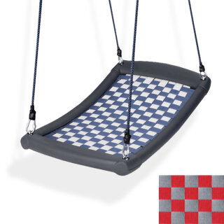 die Schaukel Kleine Mehrkindschaukel - Standard M silber/rot, Seillänge bis 2,2m