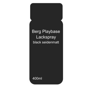 Berg Playbase Lackspray schwarz 9005 seidenmatt 400ml Lackdose