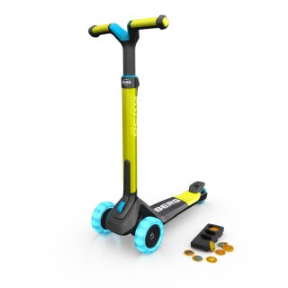 BERG Nexo Scooter klappbar Lights Magnet-deck lime
